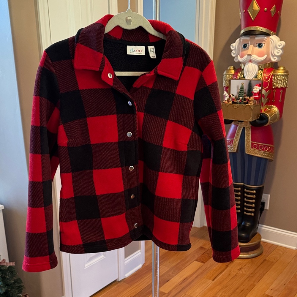 Classic Red and Black Plaid Jacket
